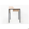 Стол компьютерный Pluto Top SH (1380х600х750) Дуб Эндгрейн/Черный графит  AMF