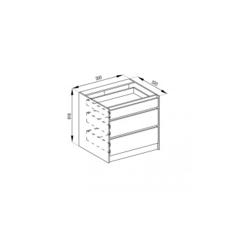 Кухонна секція нижня Н 30 Ш Графіті Світ меблів Кухонна секція нижня Н 30 Ш Графіті Світ меблів