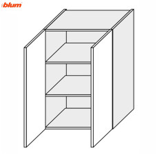Кухонна секція Вінтаж верхня 80В/900 2дв Pro Blum VN-585W/9003 MiroMark