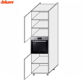 Кухонна секція Валенсія Пенал 60ПД/2320 Духовка Pro Blum VL-866W/9003 MiroMark