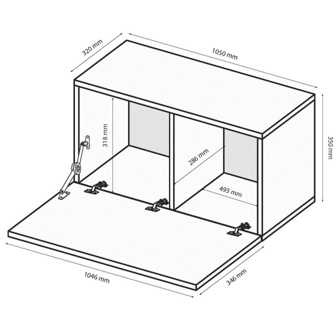 Секция BOX-32 / Глянец Чёрный MiroMark BX-32-BL