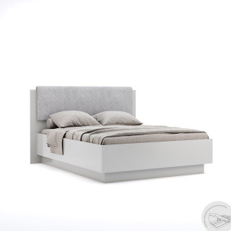Кровать с подъёмным механизмом 1,8x2,0 Меги / Megy Глянец Шиншила Серая MiroMark MG-48-GG