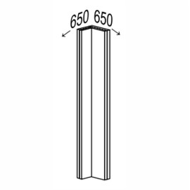 Кухонная секция Миллениум WG нижняя Угол Н 90° 650х650/820 Обманка ML-095W/01 MiroMark