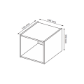 Антресоль Корпус 1Дв Идея / Idea Глянец Белый MiroMark ID-21-WB