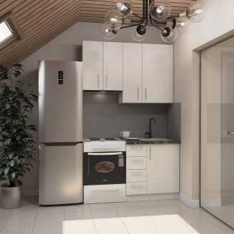 Кухня готова ДСП 3 Класик 1,4 м висота Н 900 плита окремо, з ручками Senam Кухня готова ДСП 3 Класик 1,4 м висота Н 900 плита окремо, з ручками Senam