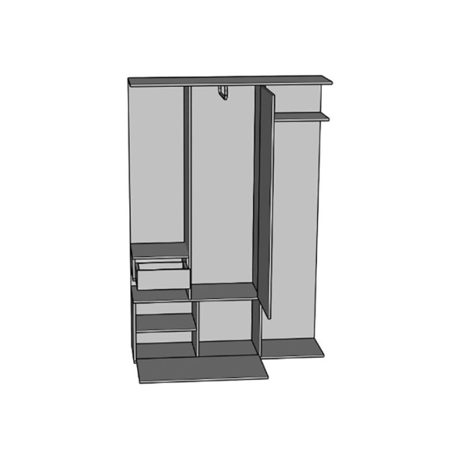 Передпокій Грета Антрацит / Артвуд Світлий Світ Меблів