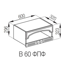 Кухонна секція верхня В 60 ФПФ Валенсія Світ меблів