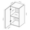 Секция BOX-21 / Глянец Чёрный MiroMark BX-21-BL