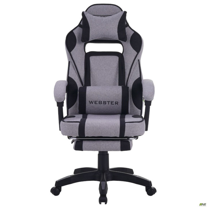 Кресло геймерское VR Racer Textile Webster Серый/черный AMF
