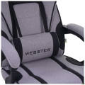 Кресло геймерское VR Racer Textile Webster Серый/черный AMF