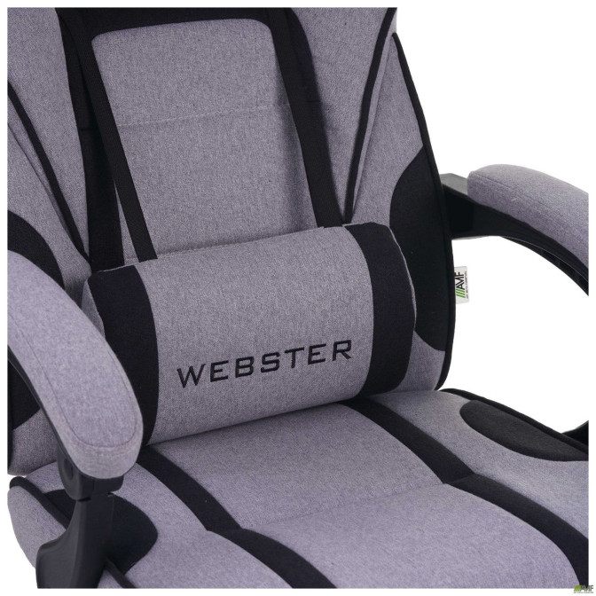 Кресло геймерское VR Racer Textile Webster Серый/черный AMF