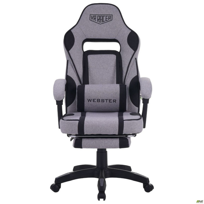 Кресло геймерское VR Racer Textile Webster Серый/черный AMF