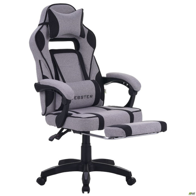 Кресло геймерское VR Racer Textile Webster Серый/черный AMF