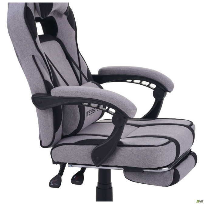 Кресло геймерское VR Racer Textile Webster Серый/черный AMF