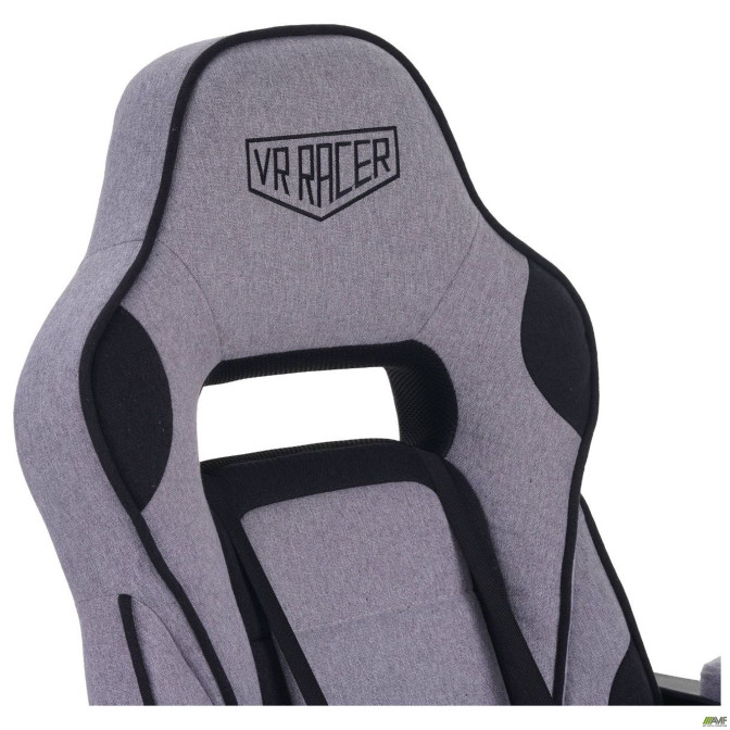 Кресло геймерское VR Racer Textile Webster Серый/черный AMF