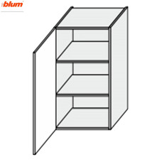 Кухонна секція Вінтаж верхня 40В/900 1дв Pro Blum VN-542W/9003 MiroMark