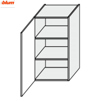 Кухонна секція Вінтаж верхня 40В/900 1дв Pro Blum VN-542W/9003 MiroMark