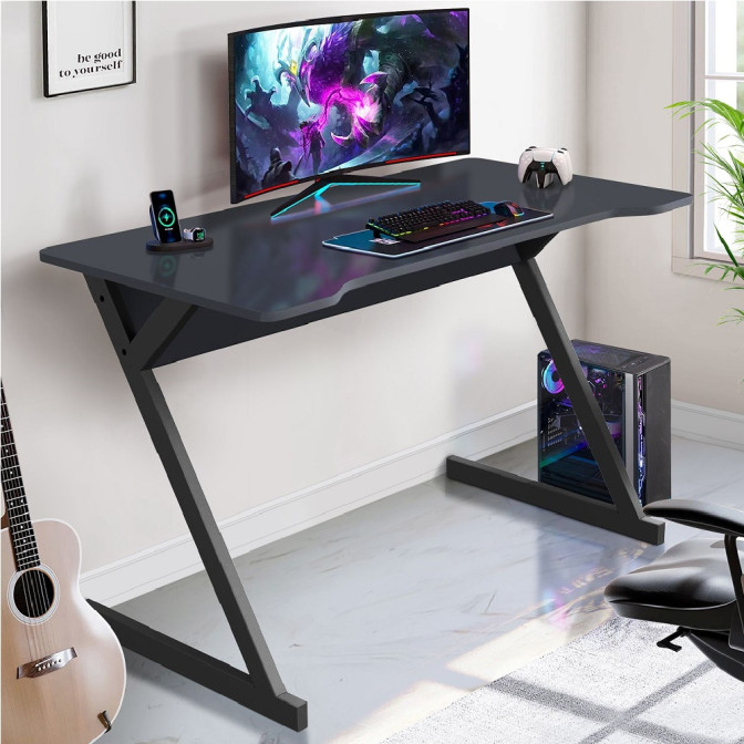 Стіл комп'ютерний Dexter DX1200 чорний графіт AMF