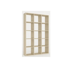 Стеллаж Кубика 3 Дуб Белый Мир Мебели