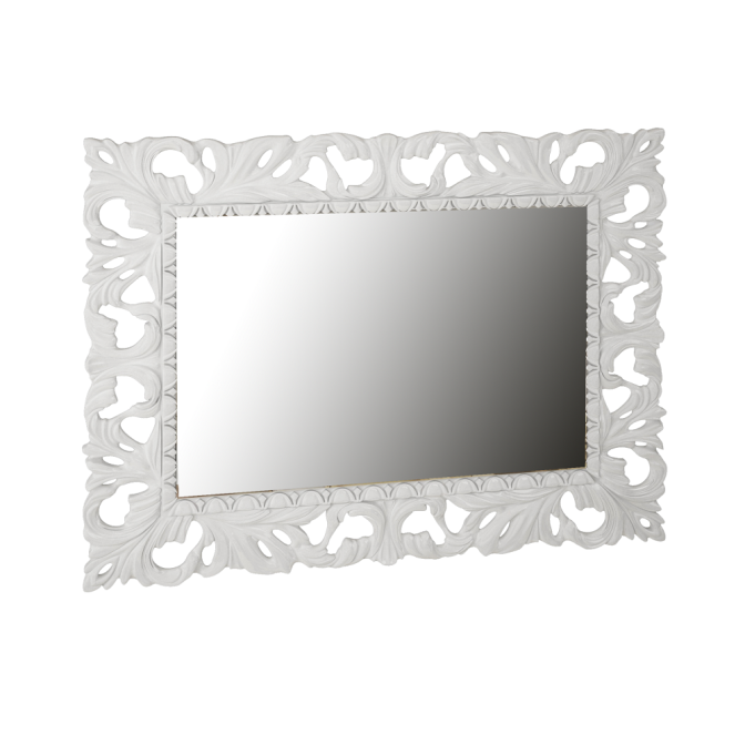 Зеркало 1000x800 Пиония / Pionia Белый MiroMark MR-81-WH