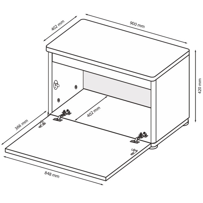 Тумба Белла / Bella Глянец Белый MiroMark BL-51-WB