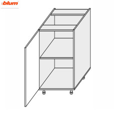 Кухонна секція Вінтаж нижня 20Н/820 1дв Pro Blum VN-023W/9003 MiroMark