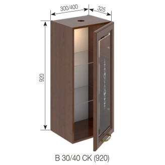 Кухонная секция верхняя В 30 Ск (h-920) Роксана Мир мебели Кухонная секция верхняя В 30 Ск (h-920) Роксана Мир мебели
