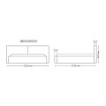 Кровать Мягкая обивка 1,8x2,0 Дуо / Duo MiroMark SF-38-DU