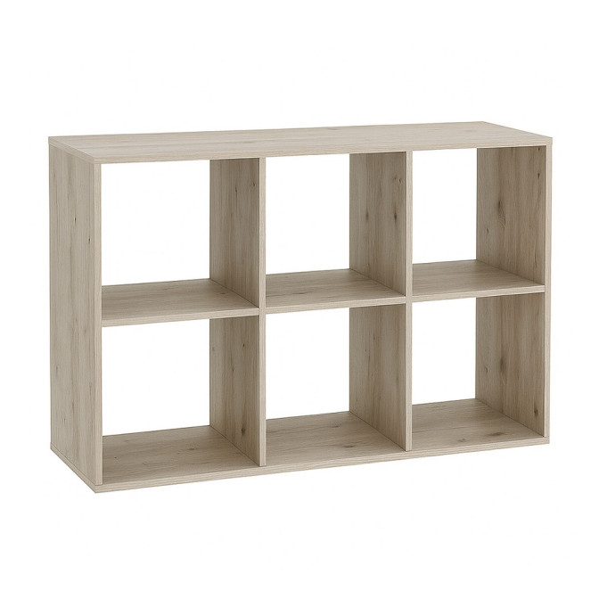 Стеллаж Кубика 1 Дуб Белый Мир Мебели