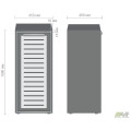 Пенал книжный Оникс 450х400х1090 Дуб Ценамон стекло AMF