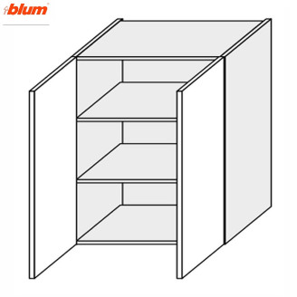 Кухонна секція Валенсія верхня 80В/720 2дв Pro Blum VL-485W/9003 MiroMark
