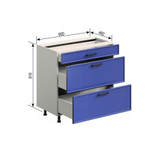 Кухонна секція нижня Н 60 3Ш (1 + 2) FAVORIT Аріель Світ меблів