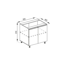 Кухонная секция нижняя Н 60 Тина Мир мебели