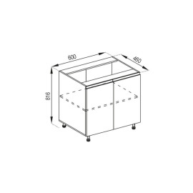 Кухонная секция нижняя Н 60 Тина Мир мебели