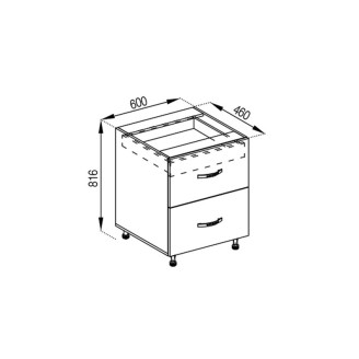 Кухонна секція нижня Н 60 Ш ( + ВШ) LUX Оля Світ меблів Кухонна секція нижня Н 60 Ш ( + ВШ) LUX Оля Світ меблів
