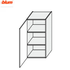 Кухонна секція Мері верхня 20В/900 1дв Pro Blum MR-521W/9003gl MiroMark