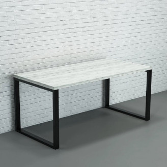 Стіл офісний Бесіда Дуб Крафт Білий Гамма стиль