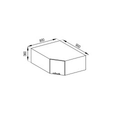 Кухонна секція антресоль А 90*90 Адель Світ меблів