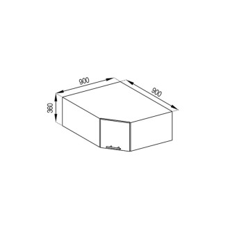 Кухонная секция антресоль А 90*90 Адель Мир мебели