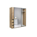 Шафа-купе 1,75х2,1м 2Дв із дзеркалом Тедді / Teddy Дуб Артизан MiroMark TD-25-OA