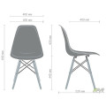 Стул Aster RL Wood Пластик Черный AMF