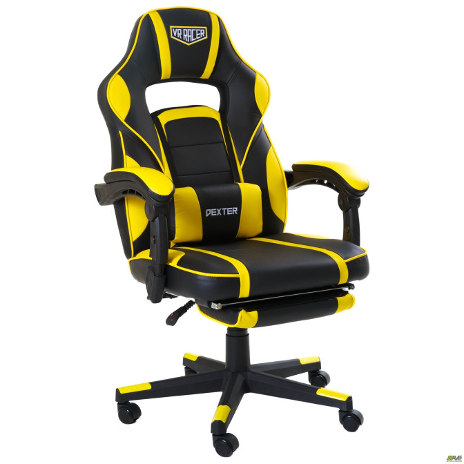 Крісло VR Racer Dexter Webster Чорний / Жовтий AMF