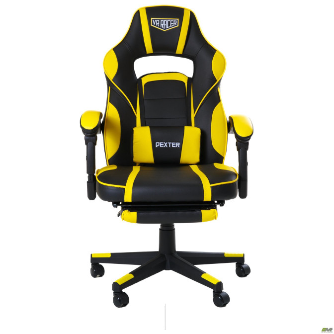 Крісло VR Racer Dexter Webster Чорний / Жовтий AMF