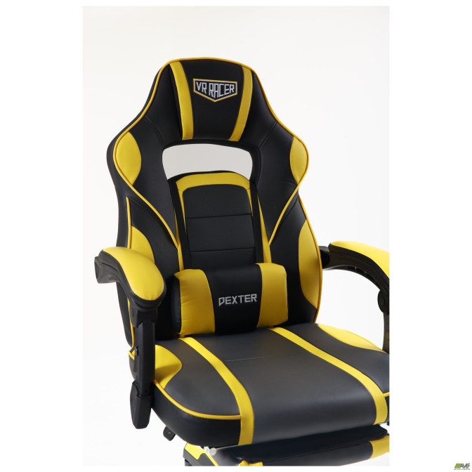 Крісло VR Racer Dexter Webster Чорний / Жовтий AMF
