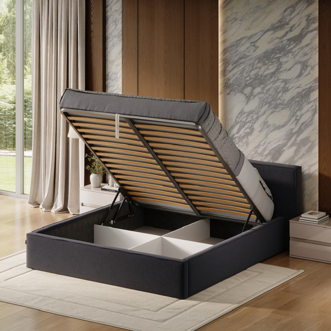 Кровать Мягкая обивка с подъёмным механизмом 1,6х2,0 Дуо / Duo MiroMark SF-46-DU