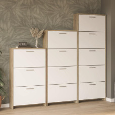 Комплект тумб для обуви Дуб Артизан / Нимфея Альба Рене Мир Мебели