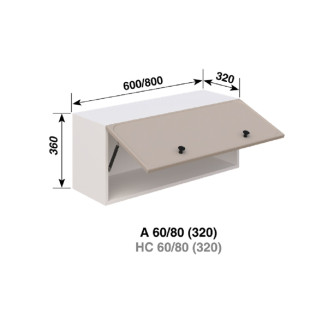 Кухонна секція антресоль А 80 (320) Сью Світ меблів