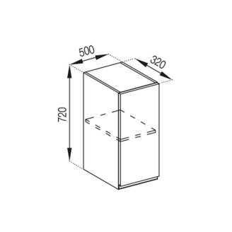 Кухонная секция верхняя В 50 Влада Мир мебели