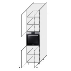 Кухонная секция Пенал Миллениум 60ПД/2320 Духовка Левая ML-865W/9003L MiroMark