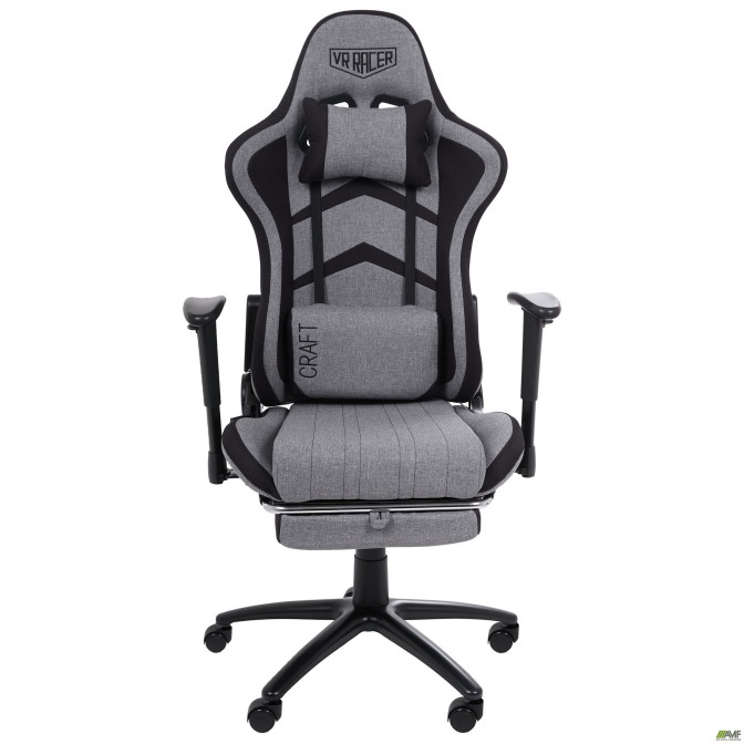 Крісло VR Racer Textile Craft AMF сірий/чорний